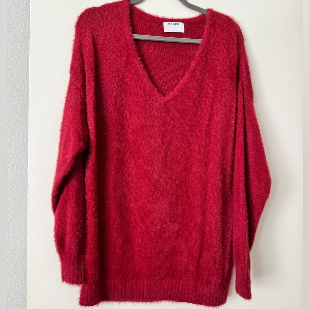 Old Navy Eyelash V-Neck Sweater